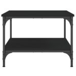 Table basse Noir 55x55x40 cm bois d'ingénierie – Image 4