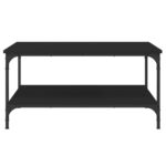 Table basse noir 80x80x40 cm bois d'ingénierie – Image 2