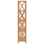 Étagère à 5 niveaux 80x30x146 cm bois de chêne massif – Image 3
