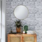 Papier peint 3D aspect de pierre gris clair 10x0,53 m non tissé