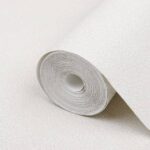 Papier peint 3D couleur unie blanc 10x0,53 m non tissé – Image 3