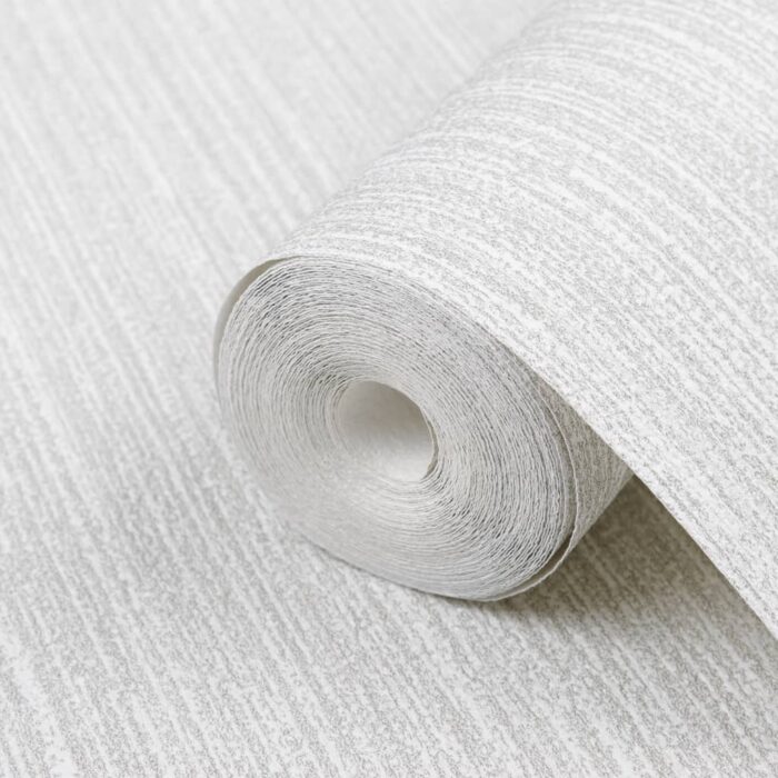 Papier peint 3D couleur unie gris 10x0,53 m non tissé – Image 4