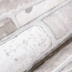 Papier peint 3D motif de brique gris 10x0,53 m non tissé – Image 3