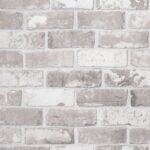 Papier peint 3D motif de brique gris 10x0,53 m non tissé – Image 5