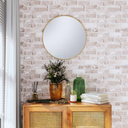 Papier peint 3D motif de brique gris 10x0,53 m non tissé