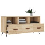 Meuble TV chêne sonoma 102x36x50 cm bois d'ingénierie – Image 2
