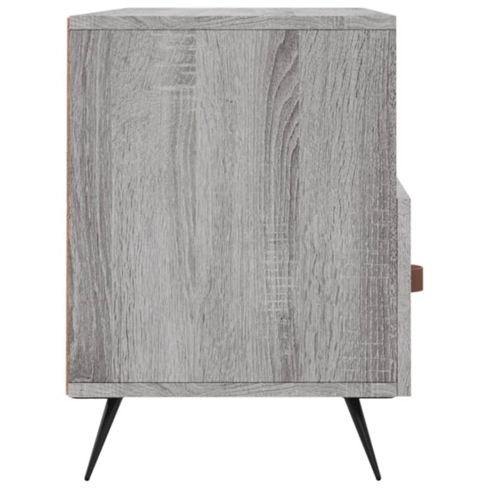 Meuble TV sonoma gris 102x36x50 cm bois d'ingénierie – Image 5