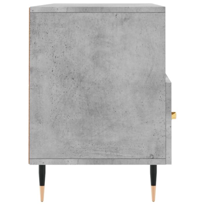 Meuble TV gris béton 102x36x50 cm bois d'ingénierie – Image 5