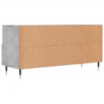 Meuble TV gris béton 102x36x50 cm bois d'ingénierie – Image 6