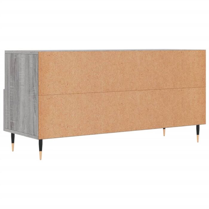 Meuble TV sonoma gris 102x36x50 cm bois d'ingénierie – Image 6