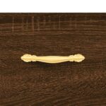 Meuble TV chêne marron 102x36x50 cm bois d'ingénierie – Image 7