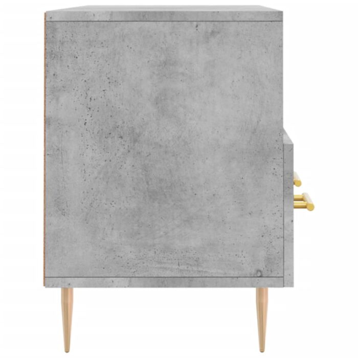 Meuble TV gris béton 102x36x50 cm bois d'ingénierie – Image 5