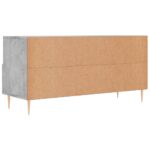 Meuble TV gris béton 102x36x50 cm bois d'ingénierie – Image 6