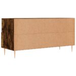 Meuble TV chêne fumé 102x36x50 cm bois d'ingénierie – Image 6