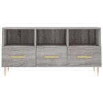 Meuble TV sonoma gris 102x36x50 cm bois d'ingénierie – Image 3