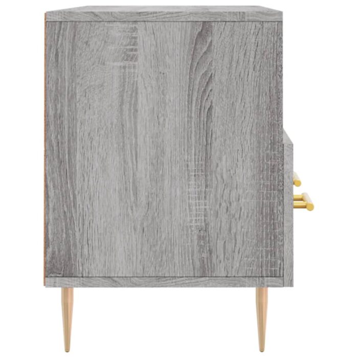 Meuble TV sonoma gris 102x36x50 cm bois d'ingénierie – Image 5