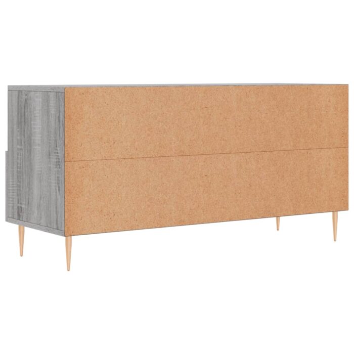 Meuble TV sonoma gris 102x36x50 cm bois d'ingénierie – Image 6