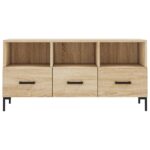 Meuble TV chêne sonoma 102x36x50 cm bois d'ingénierie – Image 3