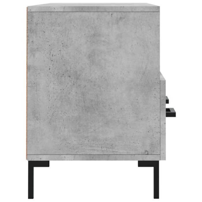 Meuble TV gris béton 102x36x50 cm bois d'ingénierie – Image 5