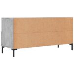 Meuble TV gris béton 102x36x50 cm bois d'ingénierie – Image 6
