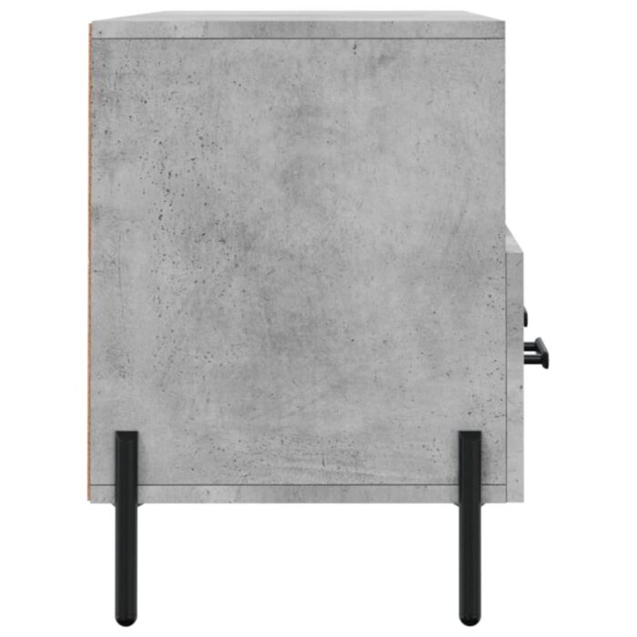 Meuble TV gris béton 102x36x50 cm bois d'ingénierie – Image 5