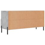Meuble TV gris béton 102x36x50 cm bois d'ingénierie – Image 6