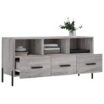 Meuble TV sonoma gris 102x36x50 cm bois d'ingénierie – Image 2