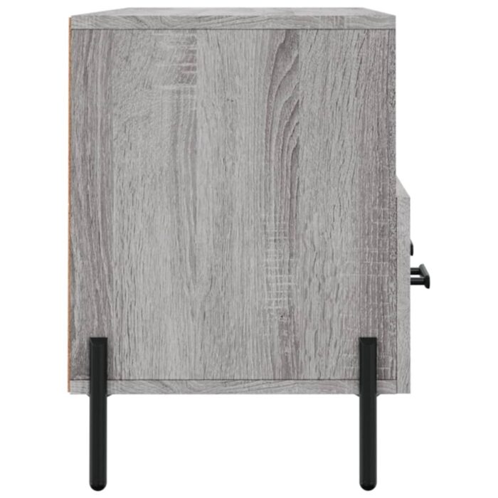 Meuble TV sonoma gris 102x36x50 cm bois d'ingénierie – Image 5