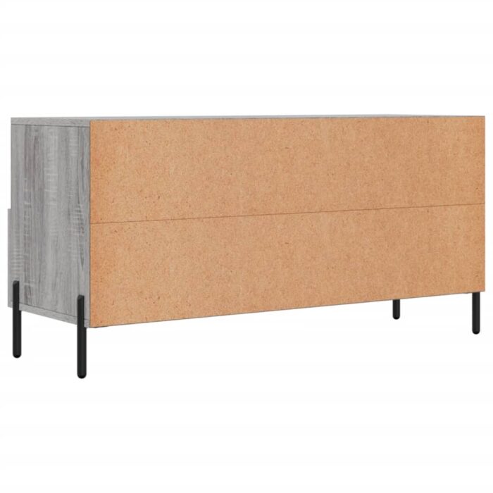 Meuble TV sonoma gris 102x36x50 cm bois d'ingénierie – Image 6