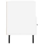 Meuble TV blanc 102x36x50 cm bois d'ingénierie – Image 5