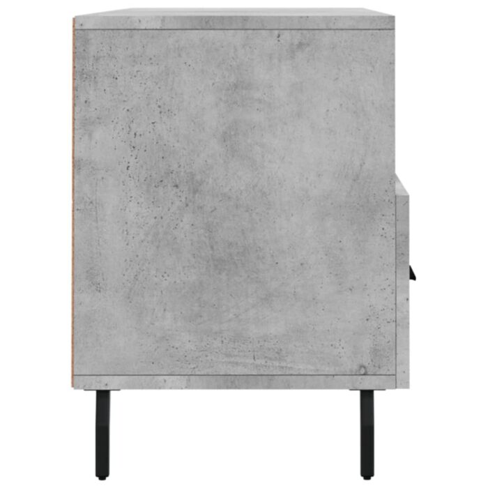 Meuble TV gris béton 102x36x50 cm bois d'ingénierie – Image 5