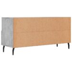 Meuble TV gris béton 102x36x50 cm bois d'ingénierie – Image 6