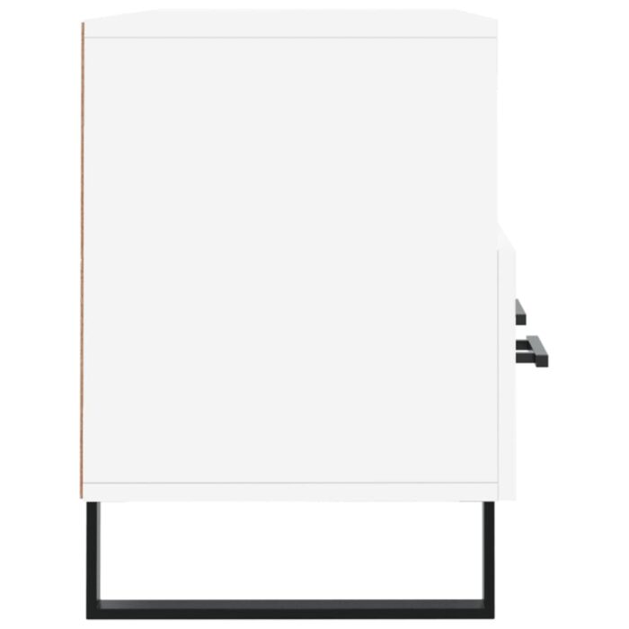 Meuble TV blanc 102x36x50 cm bois d'ingénierie – Image 5