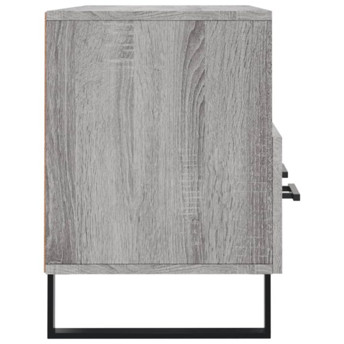 Meuble TV sonoma gris 102x36x50 cm bois d'ingénierie – Image 5