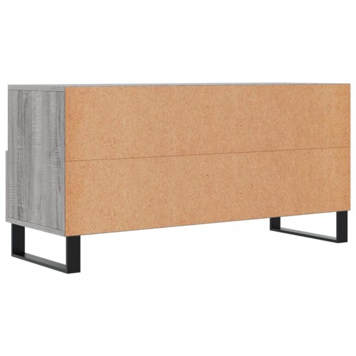 Meuble TV sonoma gris 102x36x50 cm bois d'ingénierie – Image 6