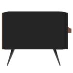 Meuble TV noir 150x36x30 cm bois d'ingénierie – Image 5