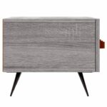 Meuble TV sonoma gris 150x36x30 cm bois d'ingénierie – Image 5