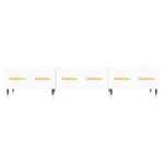 Meuble TV blanc 150x36x30 cm bois d'ingénierie – Image 3