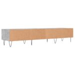 Meuble TV gris béton 150x36x30 cm bois d'ingénierie – Image 6