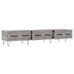 Meuble TV sonoma gris 150x36x30 cm bois d'ingénierie – Image 4