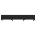 Meuble TV noir 150x36x30 cm bois d'ingénierie – Image 3