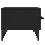 Meuble TV noir 150x36x30 cm bois d'ingénierie – Image 5