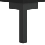 Meuble TV noir 150x36x30 cm bois d'ingénierie – Image 8