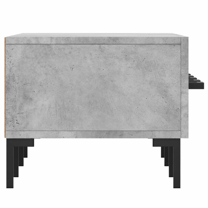 Meuble TV gris béton 150x36x30 cm bois d'ingénierie – Image 5