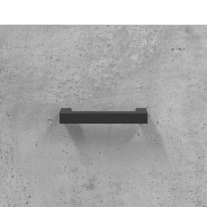 Meuble TV gris béton 150x36x30 cm bois d'ingénierie – Image 7