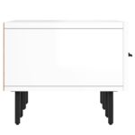 Meuble TV blanc brillant 150x36x30 cm bois d'ingénierie – Image 5