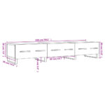 Meuble TV blanc brillant 150x36x30 cm bois d'ingénierie – Image 10