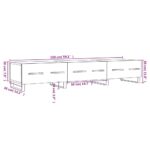 Meuble TV sonoma gris 150x36x30 cm bois d'ingénierie – Image 10