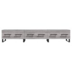 Meuble TV sonoma gris 150x36x30 cm bois d'ingénierie – Image 3