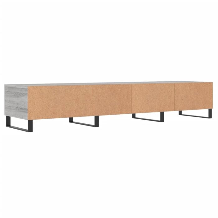 Meuble TV sonoma gris 150x36x30 cm bois d'ingénierie – Image 6